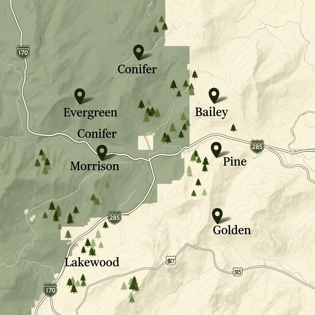 Colorado foothills west of Denver